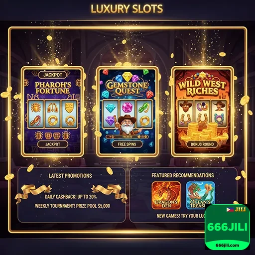 666jili luxury slots promotions